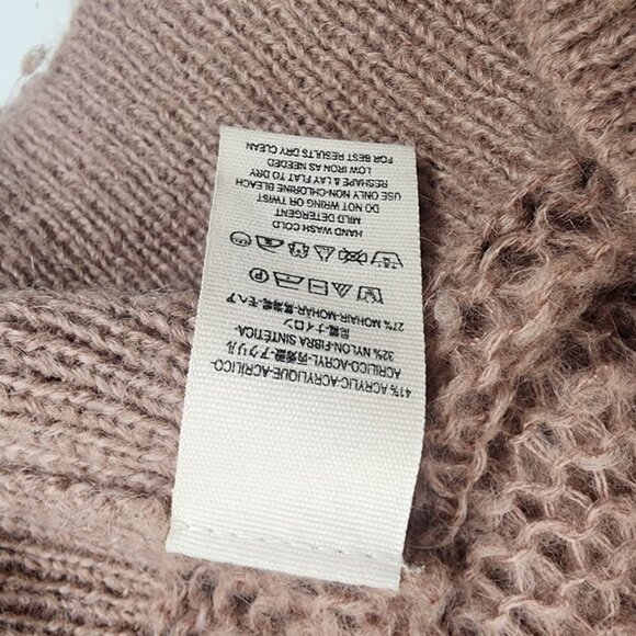 Free People Womens Mohair Loose Knit Sweater In Dusty Pink - Picture 6 of 10